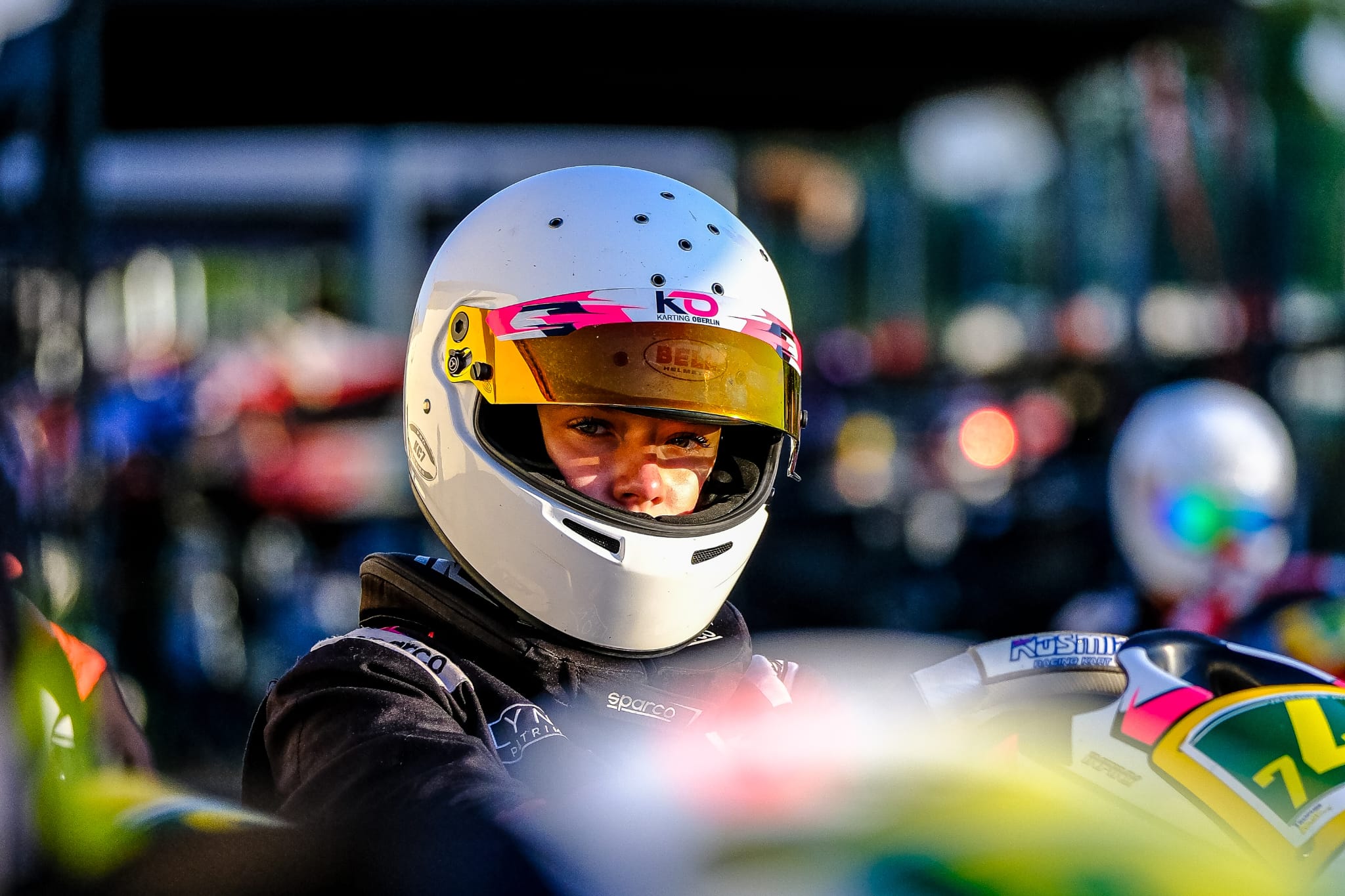 Nora en kart